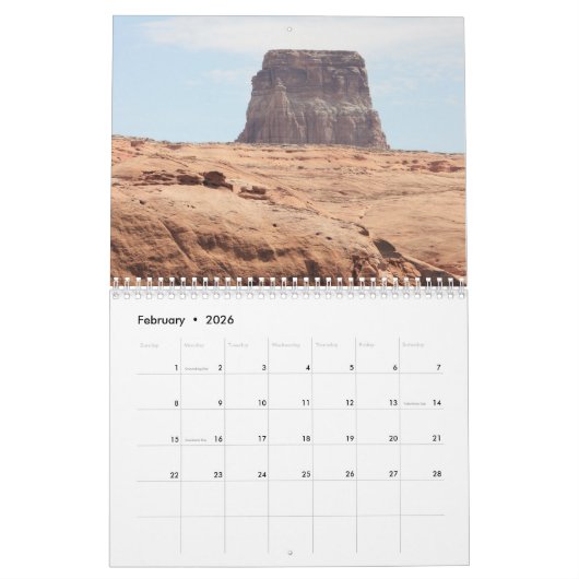Lake Powell Travel Photography Kalender (Feb 2026)