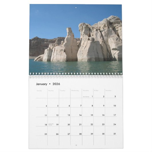 Lake Powell Travel Photography Kalender (Jan 2026)