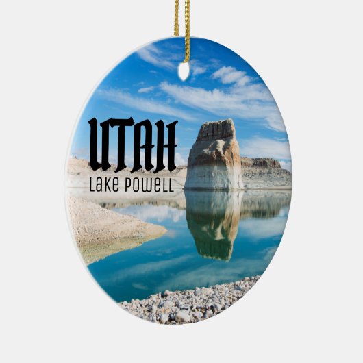 Lake Powell Utah Lone Rock Keramisch Ornament (Rechts)