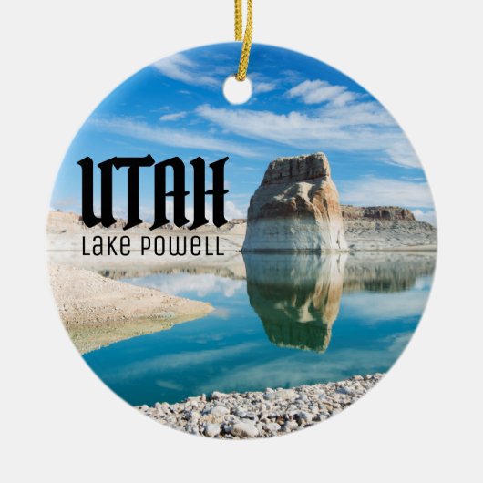 Lake Powell Utah Lone Rock Keramisch Ornament (Voorkant)
