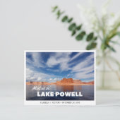 Lake Powell Wedding Save the Date Briefkaart (Staand voorkant)