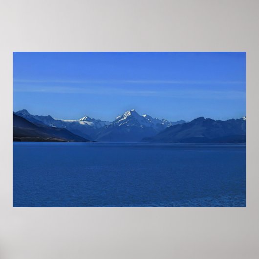 Lake Pukaki and Aoraki Poster (Voorkant)