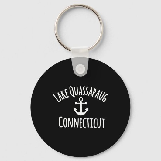 Lake Quapaug Connecticut Sailing Boating Nautical  Sleutelhanger (Voorkant)