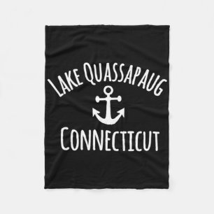 Lake Quapaug Connecticut Zeilen Bootvaren Scheepva Fleece Deken