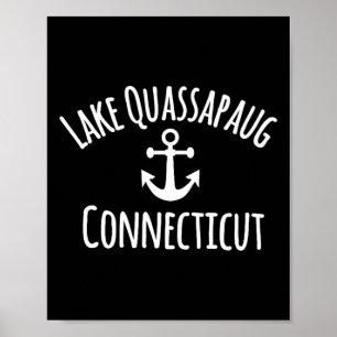 Lake Quapaug Connecticut Zeilen Bootvaren Scheepva Poster
