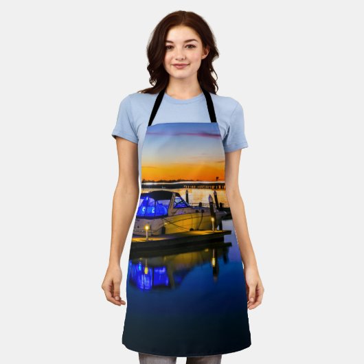 Lake Ray Hubbard Rockwall TX Sunset Apron Schort (Gedragen)