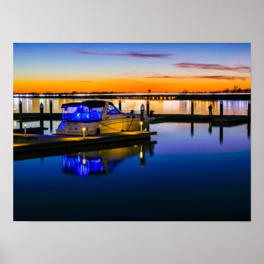 Lake Ray Hubbard Rockwall TX Sunset Poster (Voorkant)