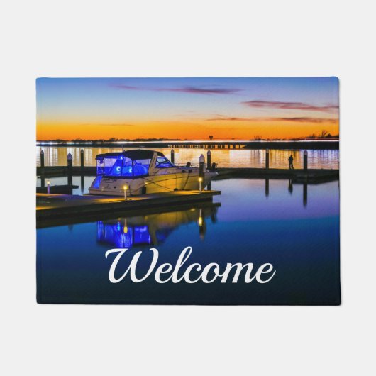 Lake Ray Hubbard Rockwall TX Sunset Welcome Deurmat (Voorkant)