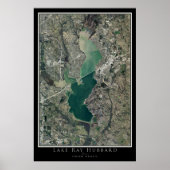 Lake Ray Hubbard Texas Satellite Poster Map (Voorkant)