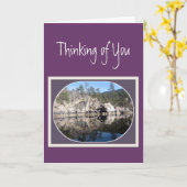 Lake Reflections, Denken aan jou, moeilijke tijden Kaart (Gele Bloem)