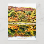 LAKE REFLECTIONS WALES UK BRIEFKAART (Voorkant)