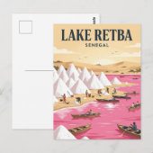 Lake Retba, Dakar, Dakar Briefkaart (Voorkant / Achterkant)