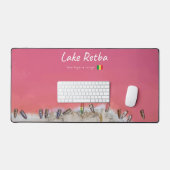 Lake Retba, Senegal - Roze meerboten Bureaumat (Keyboard & Muis)