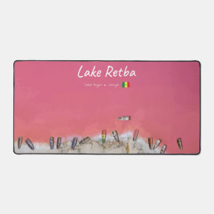Lake Retba, Senegal - Roze meerboten Bureaumat
