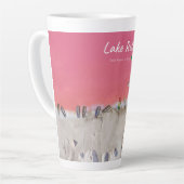 Lake Retba, Senegal - Roze meerboten groot Latte Mok (Linkerhoek)