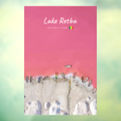 Lake Retba, Senegal - Roze meerboten Raamsticker (Vel 3)
