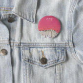 Lake Retba, Senegal - Roze meerboten Ronde Button 5,7 Cm (In situ)