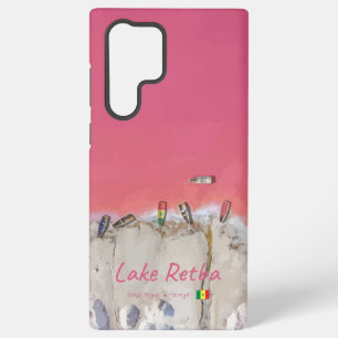 Lake Retba, Senegal - Roze meerboten Samsung Galaxy Hoesje