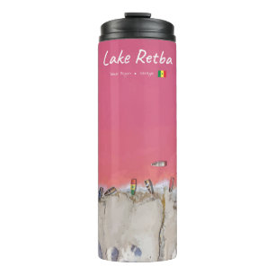 Lake Retba, Senegal - Roze meerboten Thermosbeker