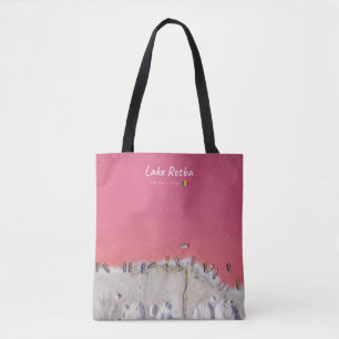 Lake Retba, Senegal - Roze meerboten Tote Bag