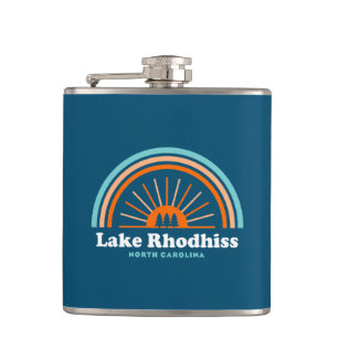 Lake Rhodhiss North Carolina Regenboog Heupfles