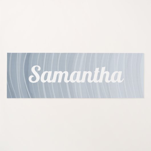 Lake Ripple Lines Meditative Flow Yogamat (Voorkant (horizontaal))