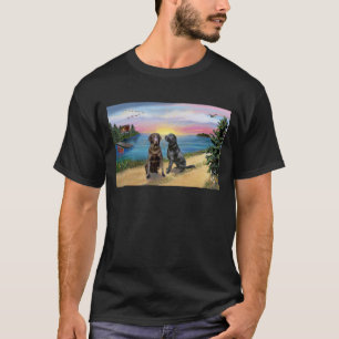 Lake Road - Twee labrador retrievers (Choc-Block) T-shirt