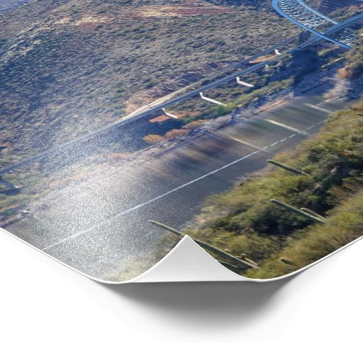 Lake Roosevelt Bridge Foto Afdruk (Hoek)