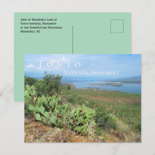 Lake Roosevelt, Tonto National Monument, AZ Briefkaart (Voorkant / Achterkant)