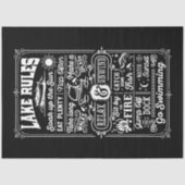 Lake Rules Tissuepapier (Voorkant)