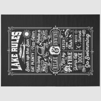 Lake Rules Tissuepapier