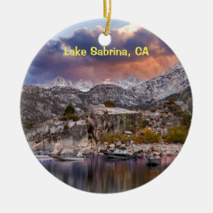 Lake Sabrina, Californië Keramisch Ornament