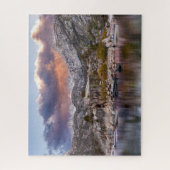 Lake Sabrina Dusk met Boats, Fine Art Photo Legpuzzel (Verticaal)