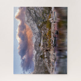 Lake Sabrina Dusk met Boats, Fine Art Photo Legpuzzel