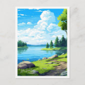 Lake Saint Croix Frankrijk  illustratie Briefkaart (Voorkant)