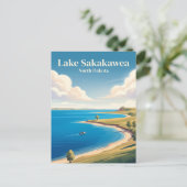 Lake Sakakawea Briefkaart (Staand voorkant)