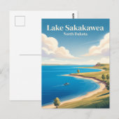 Lake Sakakawea Briefkaart (Voorkant / Achterkant)