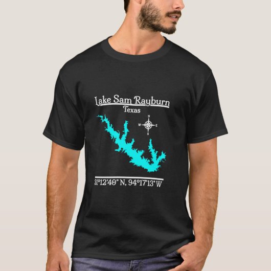 Lake Sam Rayburn Texas T-Shirt met lange mouwen (Voorkant)