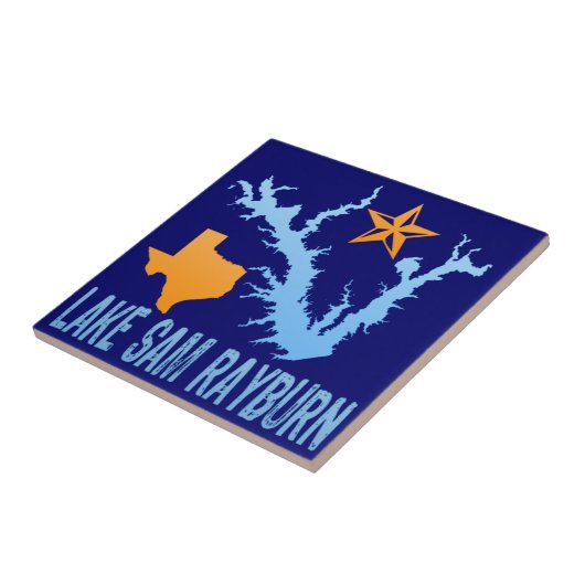 Lake Sam Rayburn, Texas Tegeltje (Zijkant)