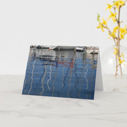 Lake Scene Kaart (Gele Bloem)