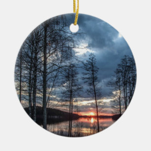 Lake Scenery, Finland Keramisch Ornament