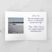 Lake Scenery, lieve zoon, Vaderdag Kaart (Binnenlaag)