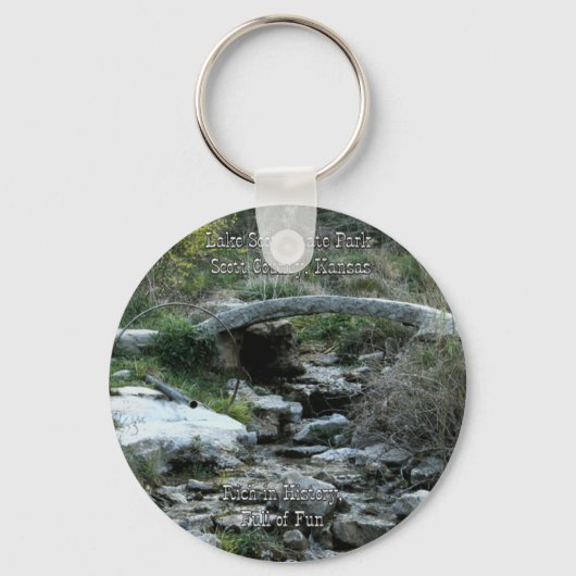 Lake Scott State Park-Big Springs Sleutelhanger (Voorkant)