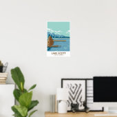 Lake Scott State Park Kansas Antiek Poster (Thuiskantoor)