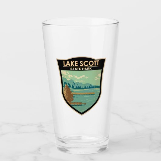 Lake Scott State Park Kansas Badge Glas (Voorkant)