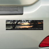 Lake Scott State Park Kansas Sunset Bumpersticker (Op auto)