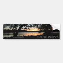 Lake Scott State Park Kansas Sunset Bumpersticker