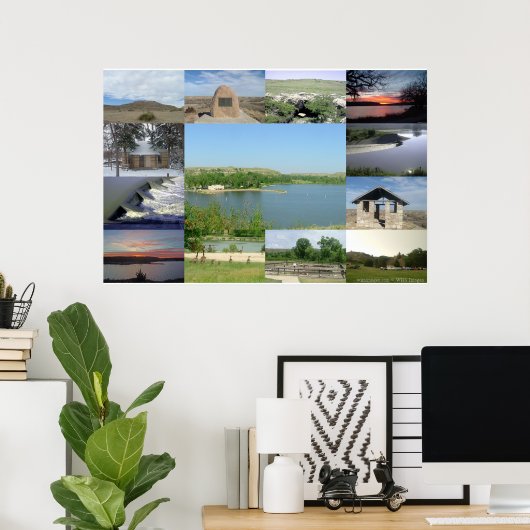 Lake Scott State Park Poster (Thuiskantoor)