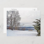 Lake Scranton Briefkaart Scranton PA-Winter (Voorkant / Achterkant)