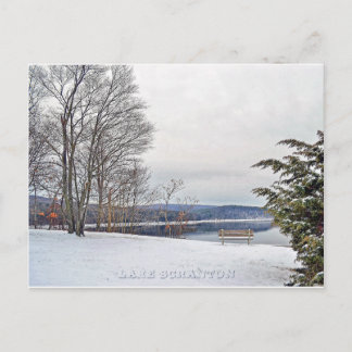 Lake Scranton Briefkaart Scranton PA-Winter